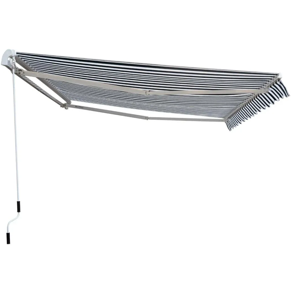 Articulated arm awning for wall mounting