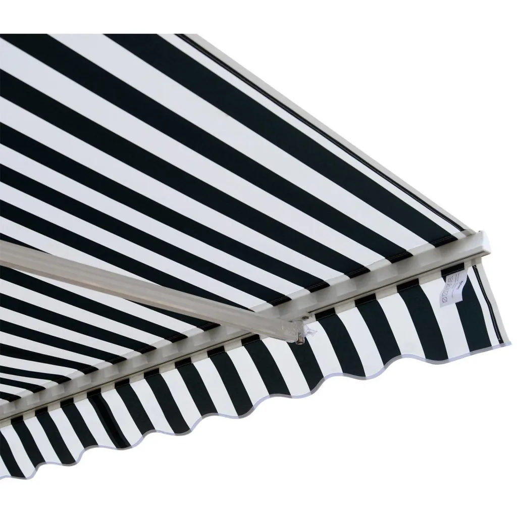 Articulated arm awning for wall mounting