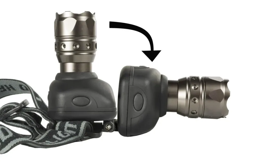 Headlamp 3 Watt LED with zoom function - incl. batteries