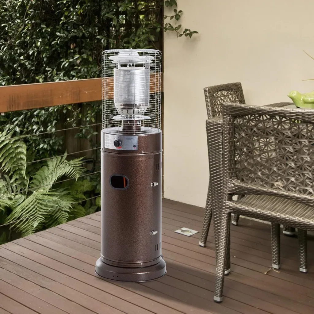 Bronze patio heater