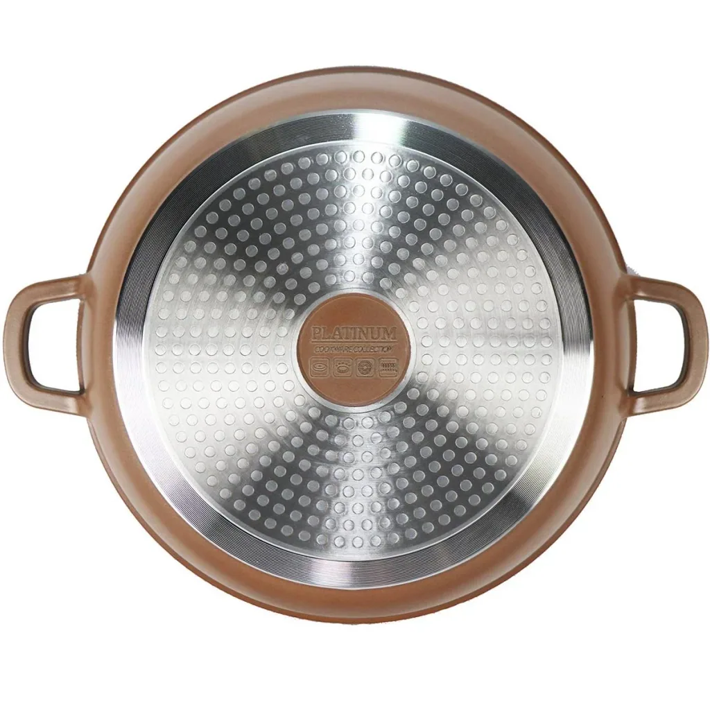 Cooking pot - with lid - 28 cm - copper