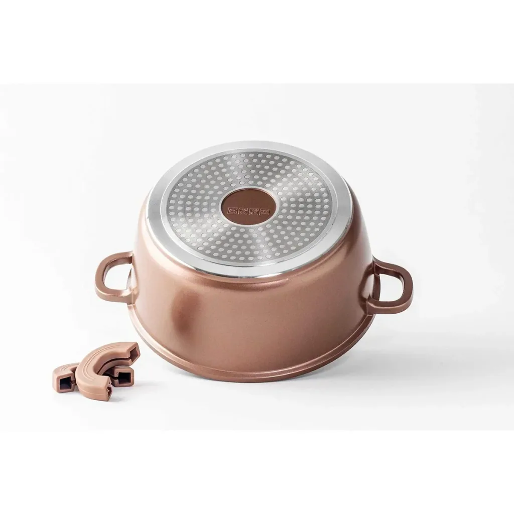 Cooking pot - with lid - 28 cm - copper