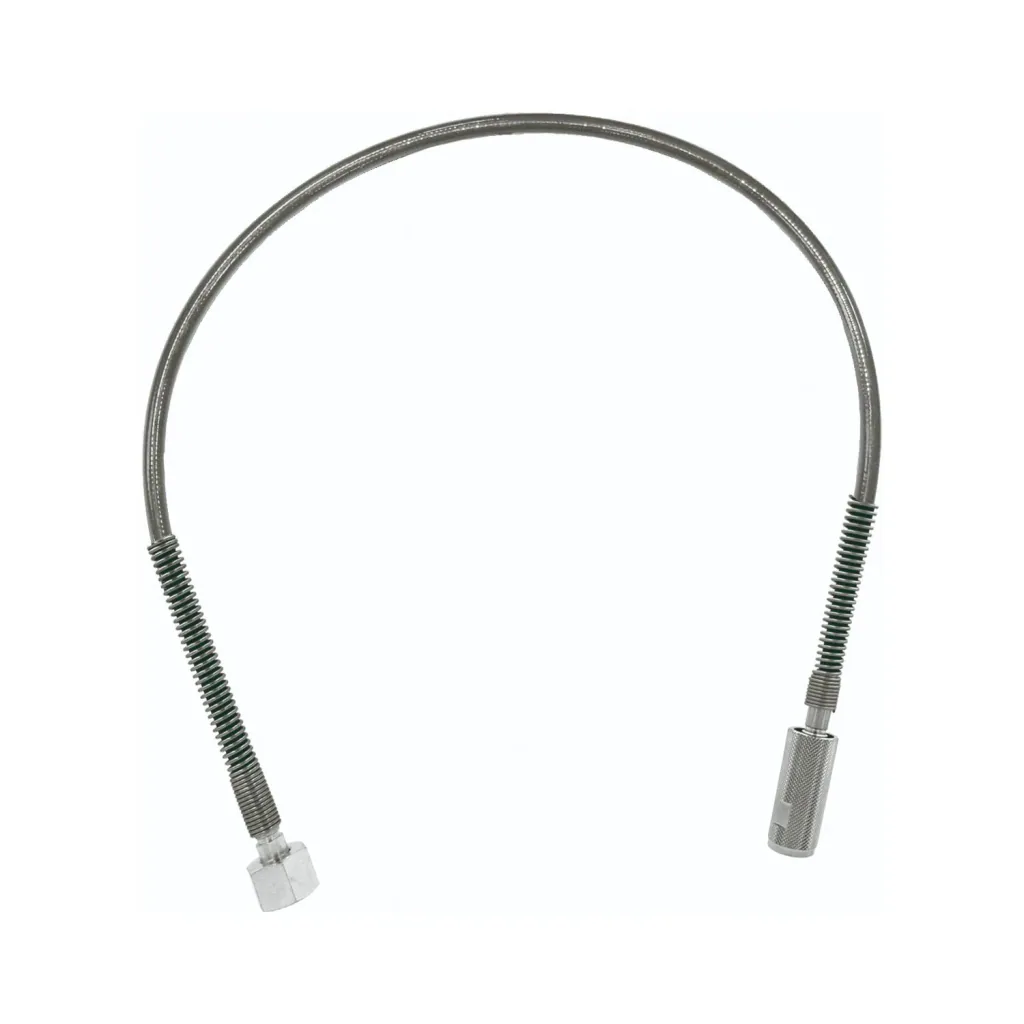 High-pressure hose - CO2 for wall fitting - 1m - hexagon and hand-tightening knurled nut