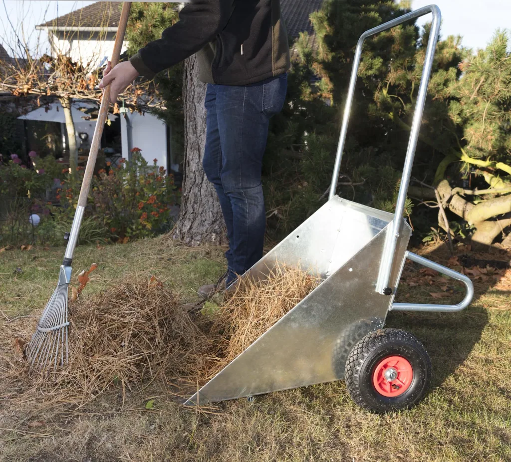 Tipping trolley galvanized universal transport cart