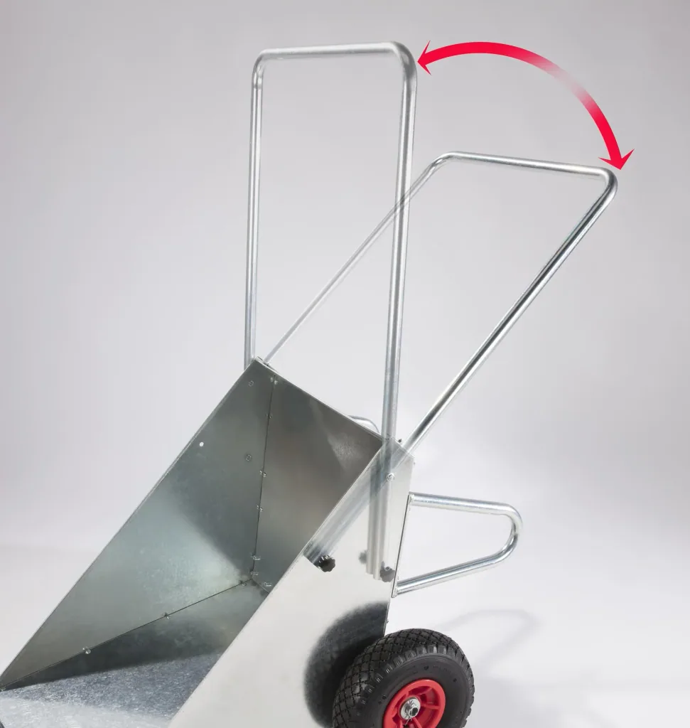 Tipping trolley galvanized universal transport cart