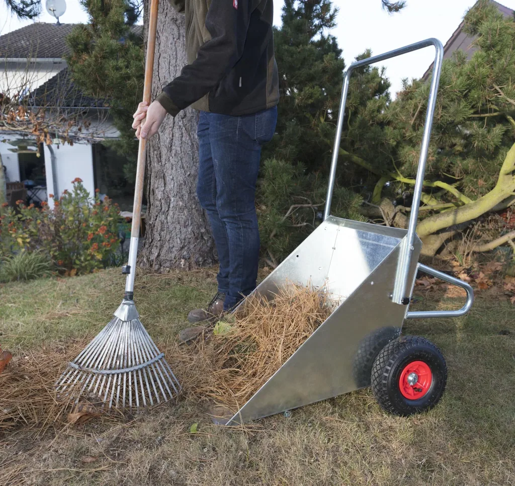 Tipping trolley galvanized universal transport cart