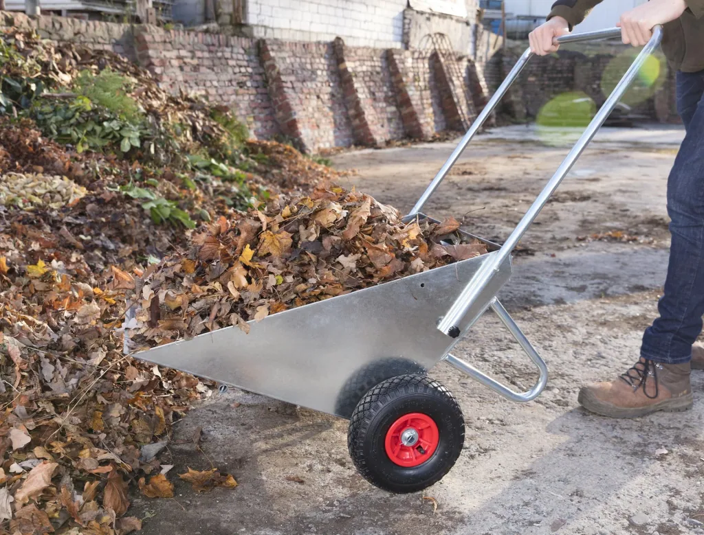 Tipping trolley galvanized universal transport cart