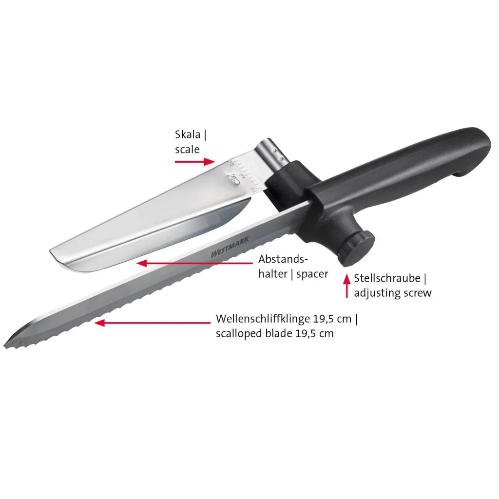 Multi-knife "So Clever" with cutting thickness adjustment