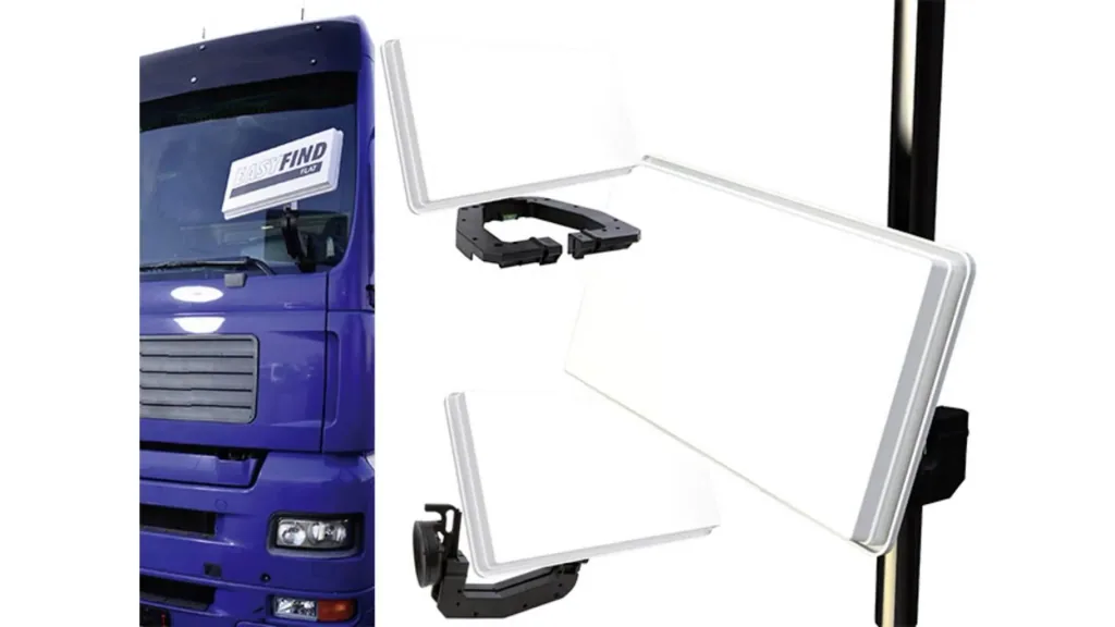 SAT flat antenna Traveller-Kit II including Full HD receiver