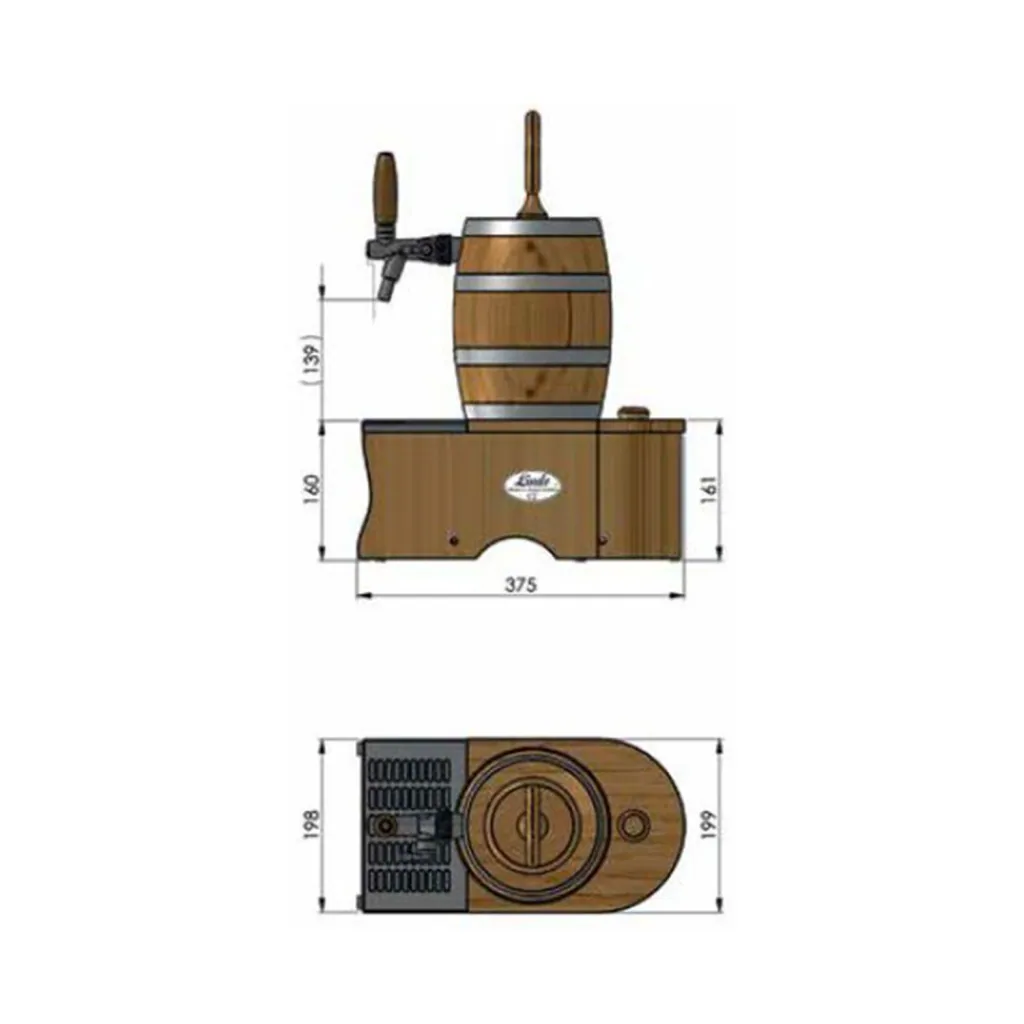 Beer dispenser, Beer machine, Beer tap, Beer cooler - dry cooler Soudek 20, 1 tap, 20 l/ hour, Green Line
