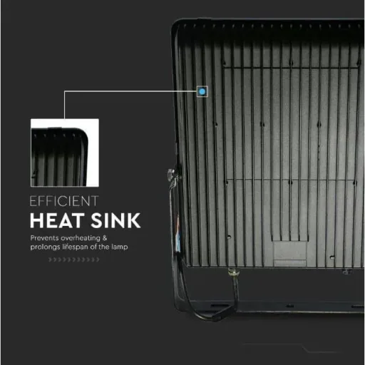 VT-30185 LED Floodlight - 30 W - 4720 Lm - 4000K - Black - Extra Efficient