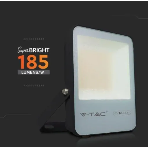 VT-30185 LED Floodlight - 30 W - 4720 Lm - 4000K - Black - Extra Efficient