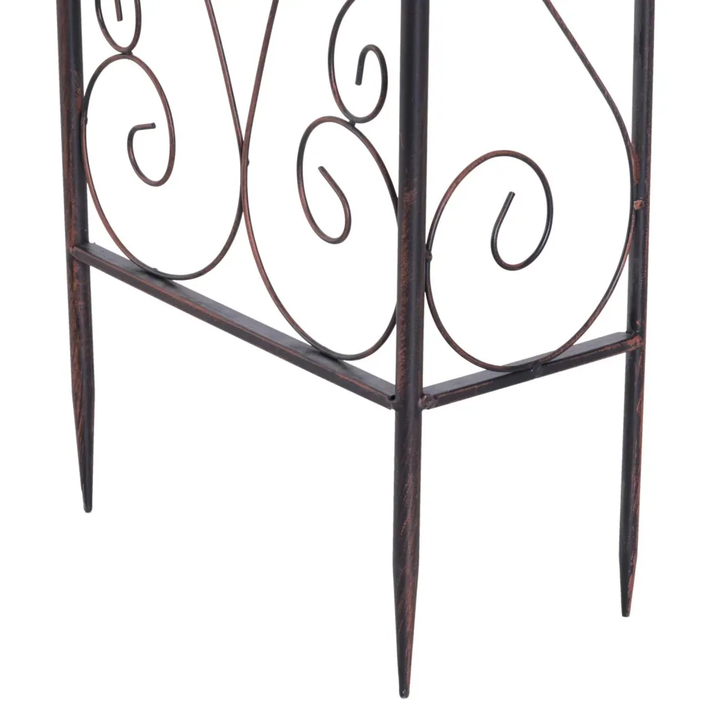 Archway trellis planting arch rose arch garden arched roof metal 120 x 30 x 226 cm