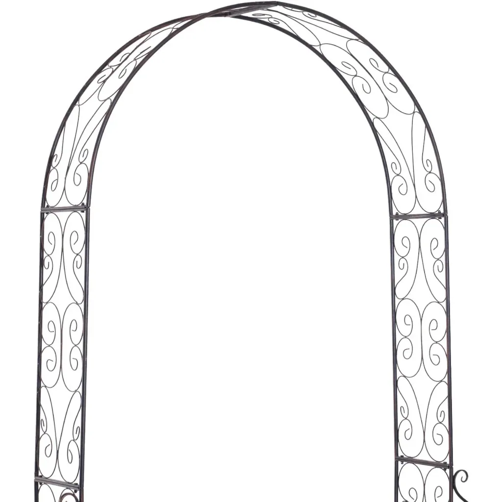 Archway trellis planting arch rose arch garden arched roof metal 120 x 30 x 226 cm