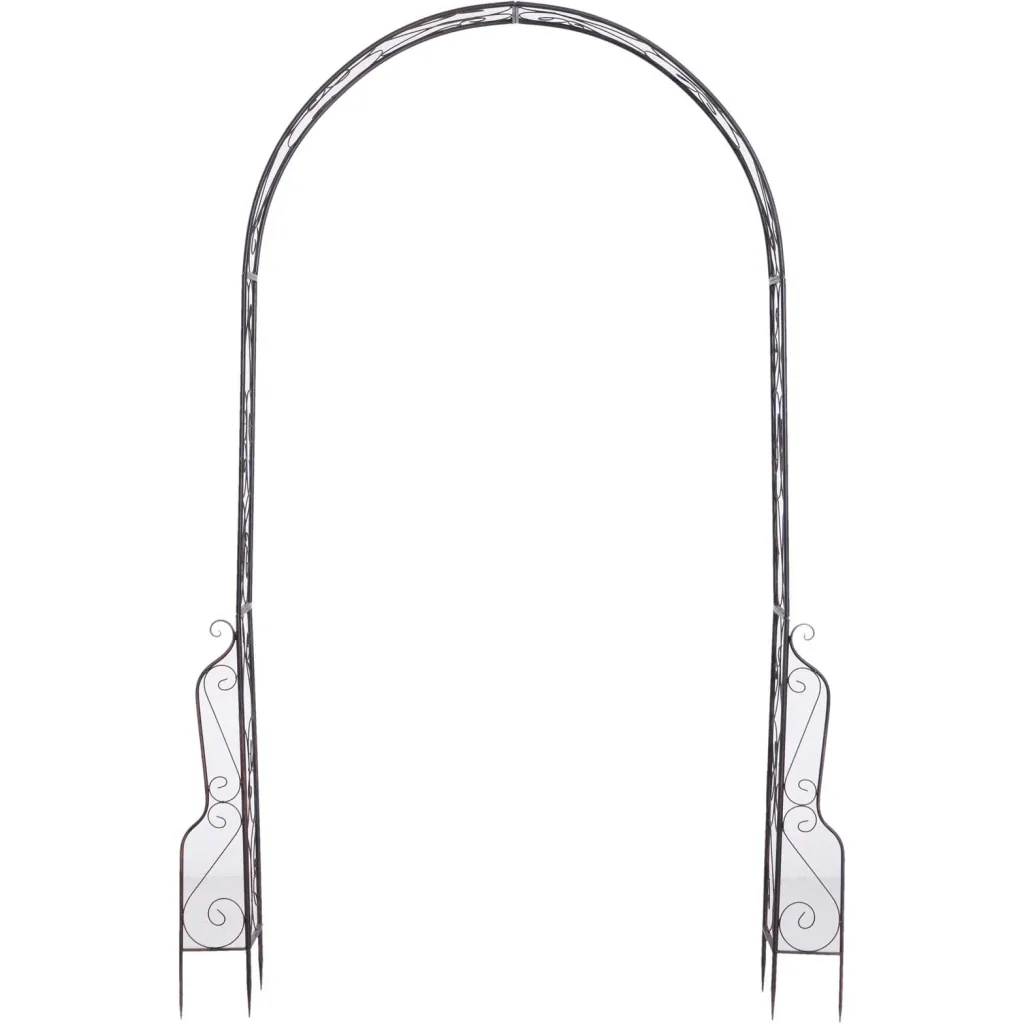 Archway trellis planting arch rose arch garden arched roof metal 120 x 30 x 226 cm