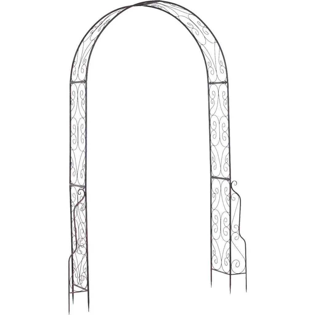 Archway trellis planting arch rose arch garden arched roof metal 120 x 30 x 226 cm