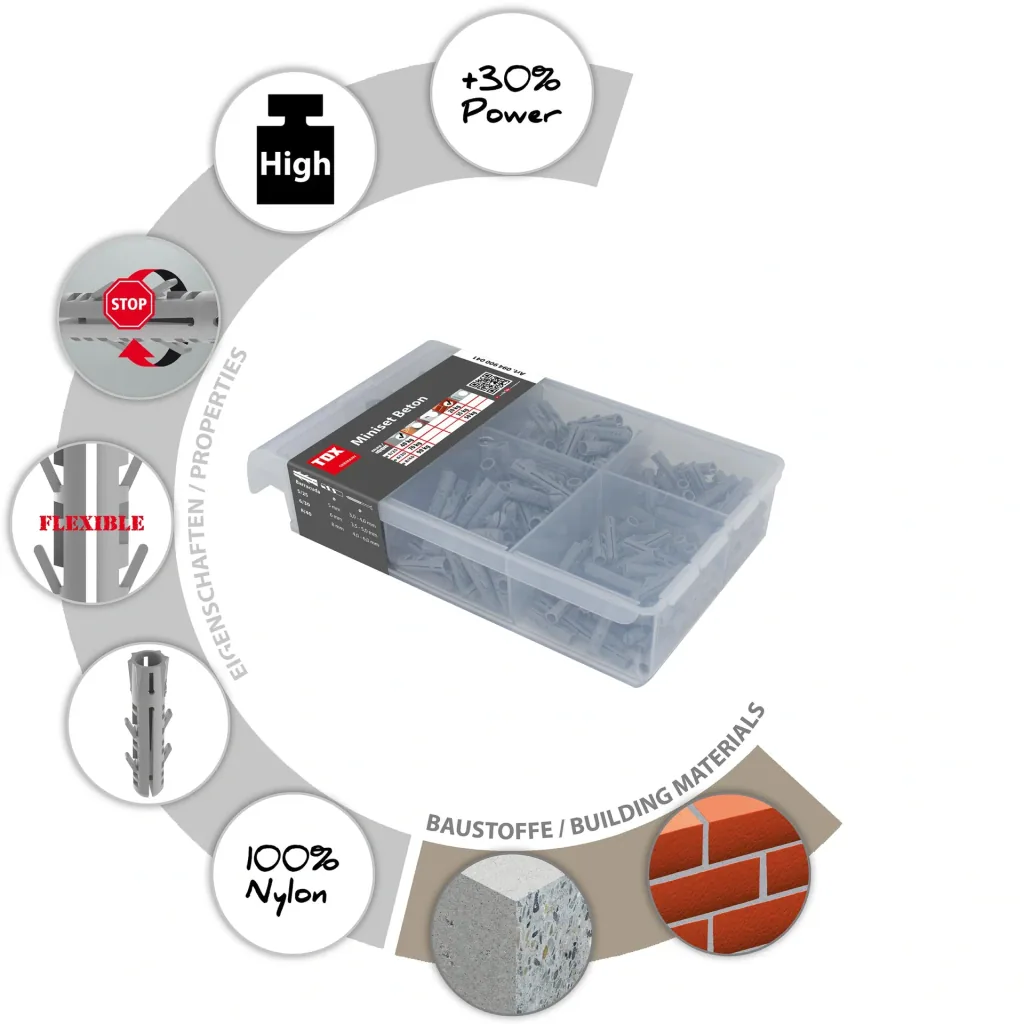 Standard assortment Miniset Concrete 245 pieces