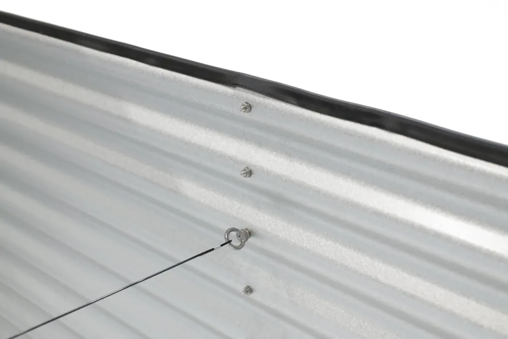 Raised Bed Grow Faster, 240×80×82 cm, Silver – Galvanized Corrugated Metal