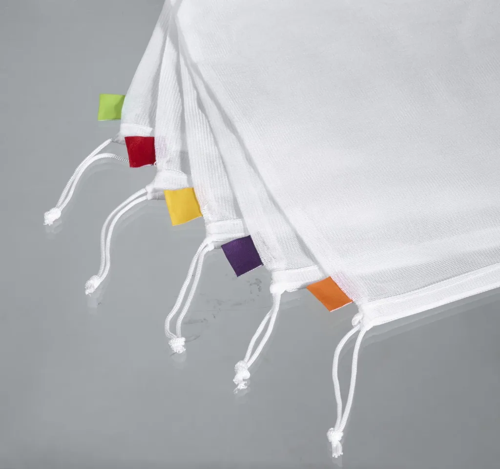 Fruit and vegetable nets, with storage bag, 6 pieces