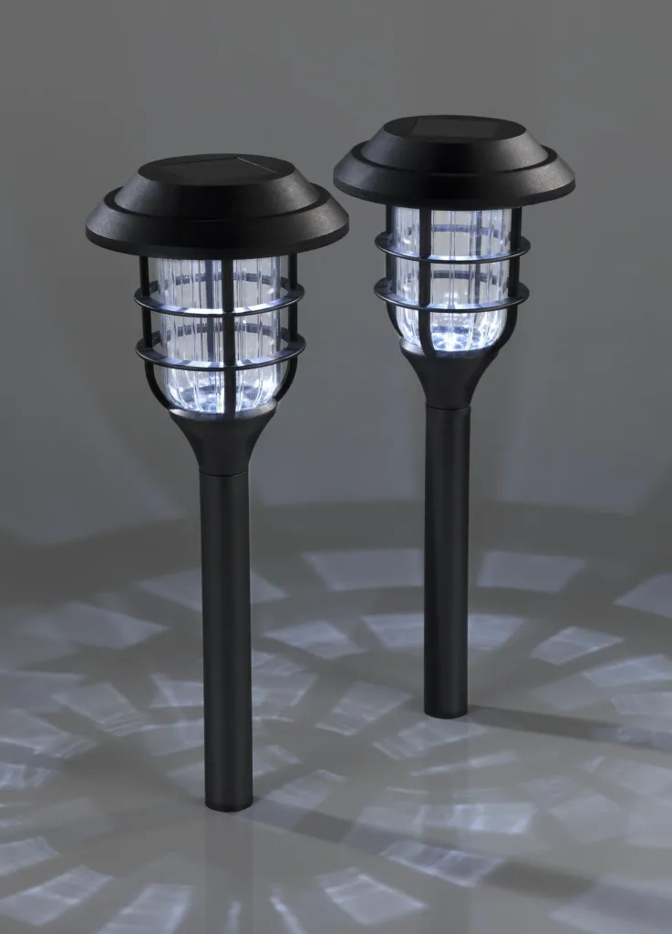 Solar Retro Garden Lantern - 2 pieces