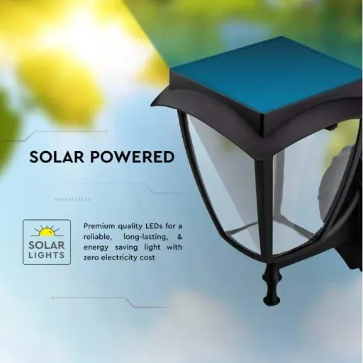 VT-982 Sevilla Solar Wall Light Solar LED Lamp - 2 Light Colors