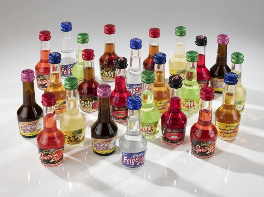 Gräfs Advent calendar, filled with 24 mini spirits
