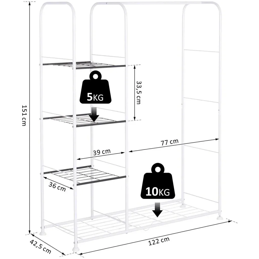 Coat rack with shelf