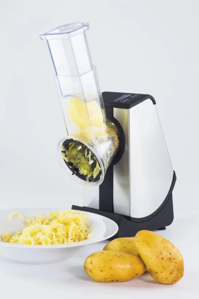 Electric multi-grater “CR4”, stainless steel, black/silver