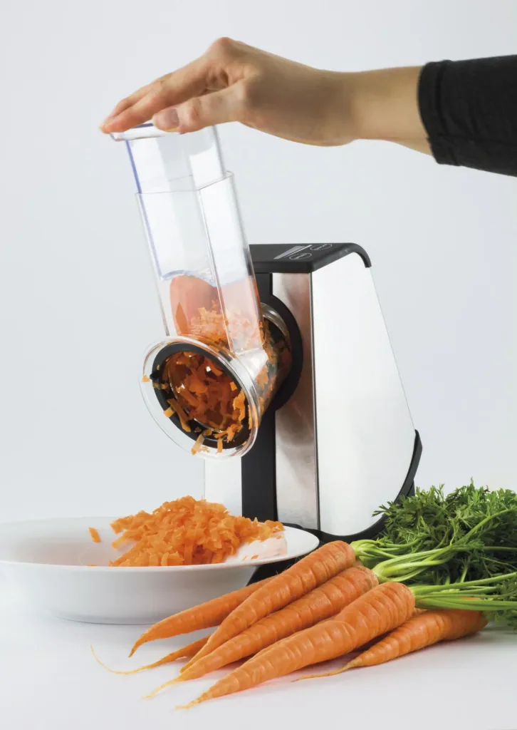 Electric multi-grater “CR4”, stainless steel, black/silver
