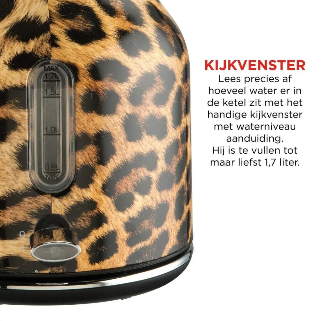 Panther Kettle - 1.7L and Toaster - Panther Print - Leopard - Retro