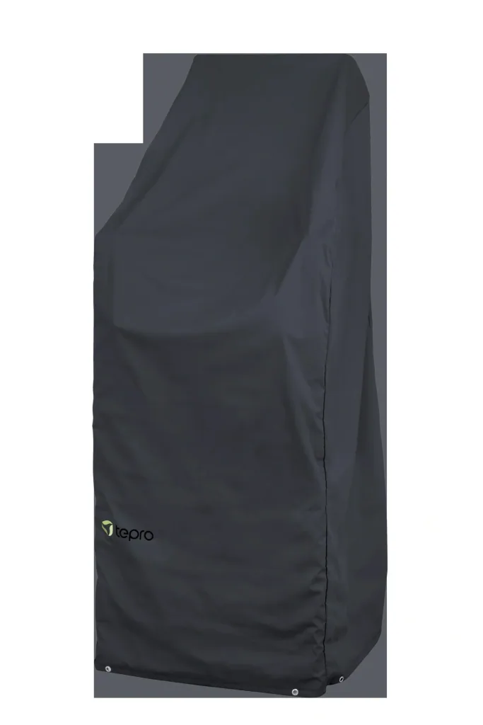 Cover for stackable/garden chairs, black