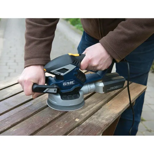 430 W eccentric sander with 2 sanding pads, 150 mm