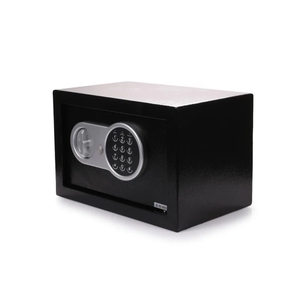 Safe with electronic combination lock