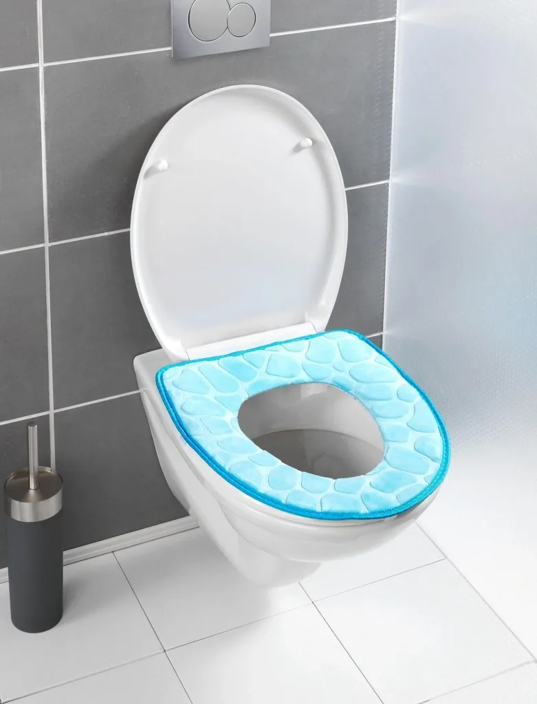 Toilet seat cushion with memory foam