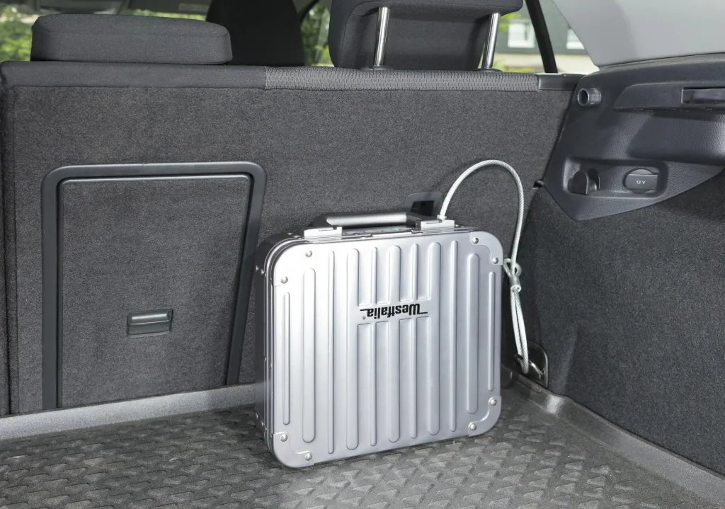 Aluminum security safe with digital lock and security wire rope