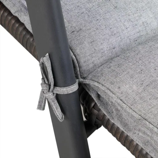 Garden Cushion - For Lounger - 196x55x5cm - Grey