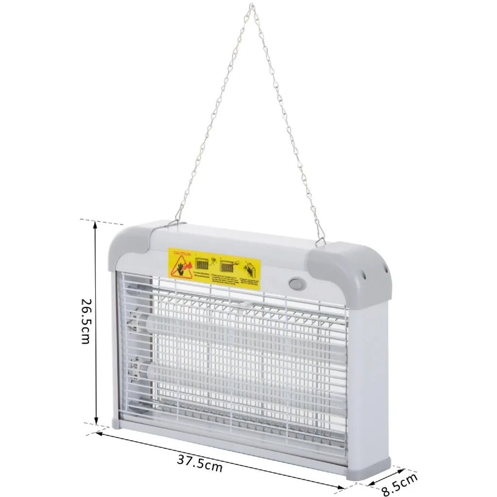 Insect killer mosquito repellent electric 20W gray 37.5 x 8.5 x 26.5cm