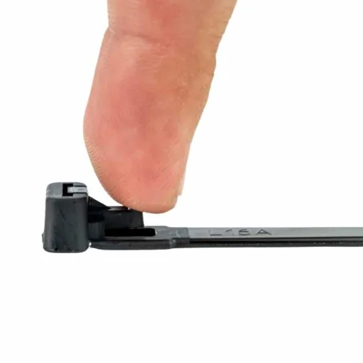Reusable Cable Ties, 100 Pack, Black