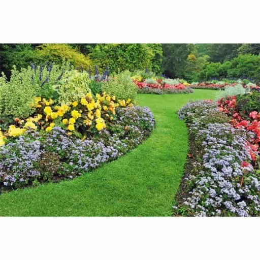 Brown Lawn Edging - 20cm x 9m Flexible Garden Border