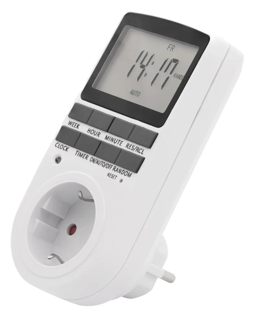 Digital timer with 10 switching programs