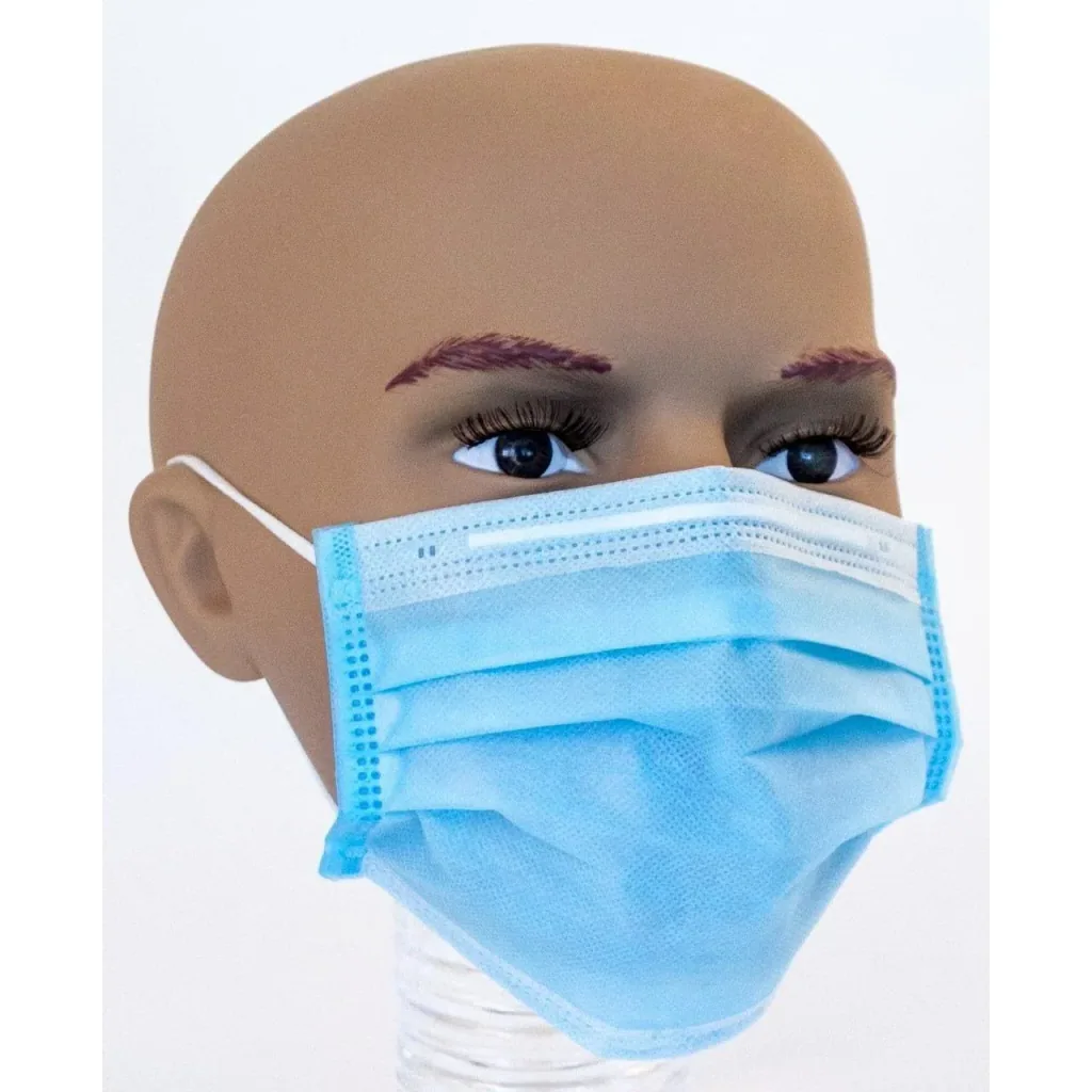 Face mask - 50 pieces - 175 x 90 mm - Blue lettering IIR