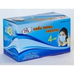 Face mask - 50 pieces - 175 x 90 mm - Blue lettering IIR