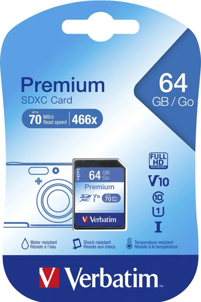 64 GB SDXC Premium Memory Card