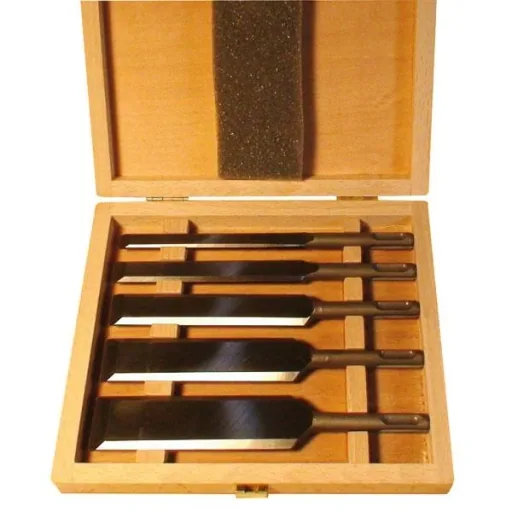 5-piece chisel set with SDS-Plus chuck