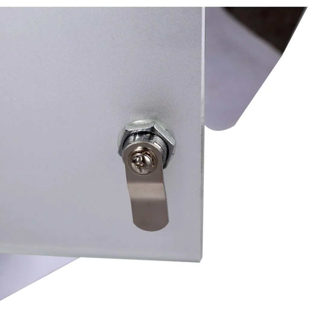 Stainless steel medicine cabinet with lock and 3 compartments