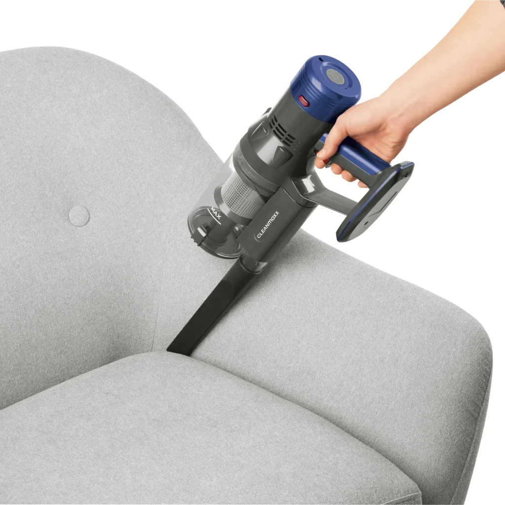 Cordless cyclone hand/floor vacuum cleaner "VC1806" 22.2 Volt blue/anthracite