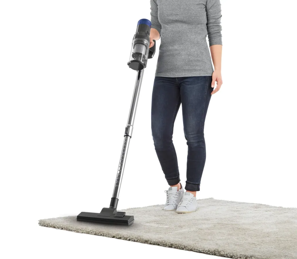 Cordless cyclone hand/floor vacuum cleaner "VC1806" 22.2 Volt blue/anthracite