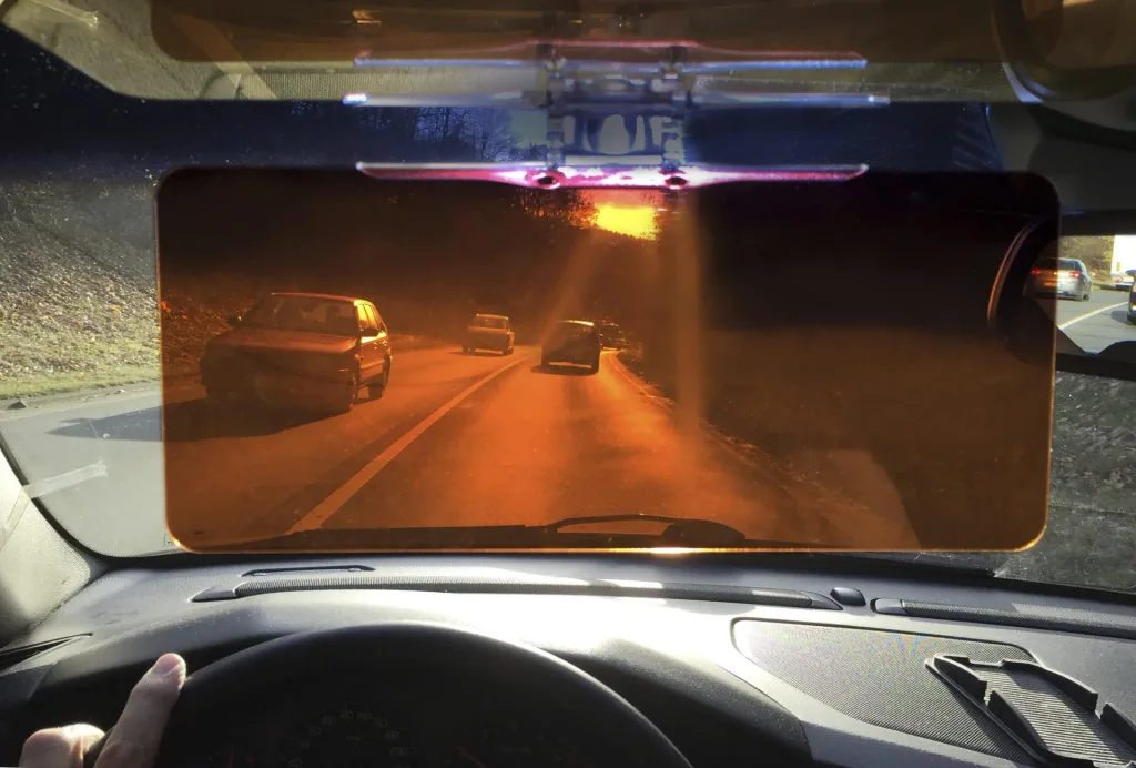 Safe View sun visor