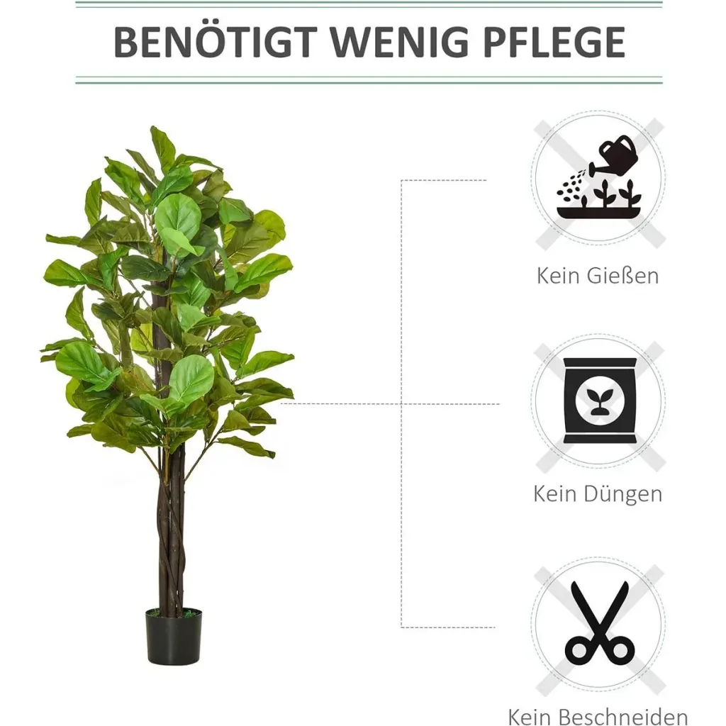 artificial plants 155 cm artificial fig tree artificial plant houseplant decorative plant office plant plastic pot for