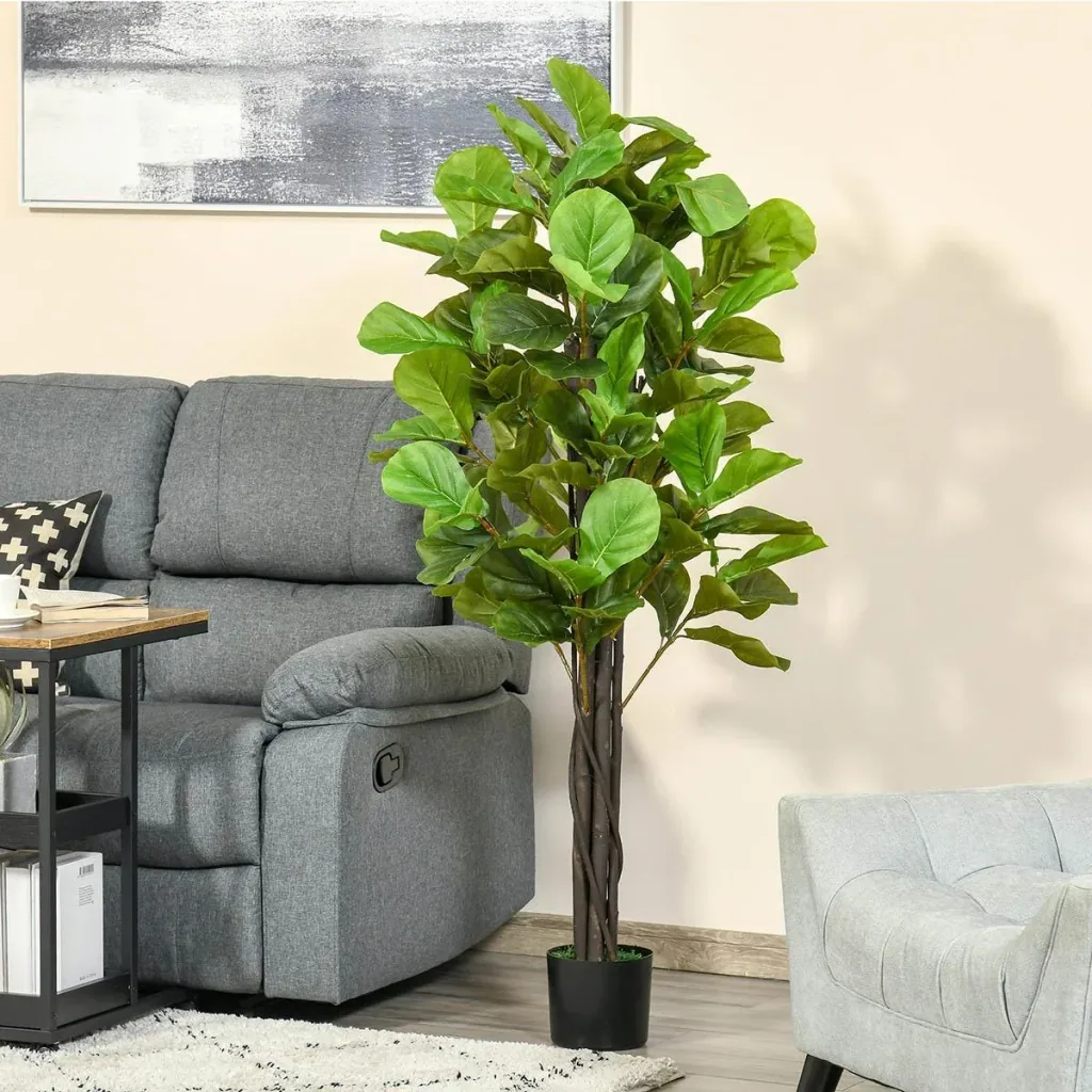 artificial plants 155 cm artificial fig tree artificial plant houseplant decorative plant office plant plastic pot for